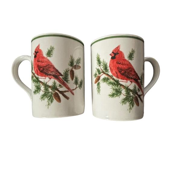 Christmas Woodland
by AMERICAN ATELIER Pair of Mugs Cups Cardinal - Picture 7 of 7